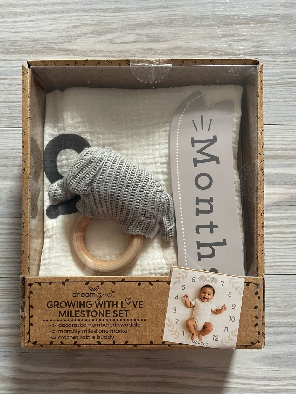 Dream On Growing With Love Milestone Set – Baby NWT Gift Set - Picture 2 of 4